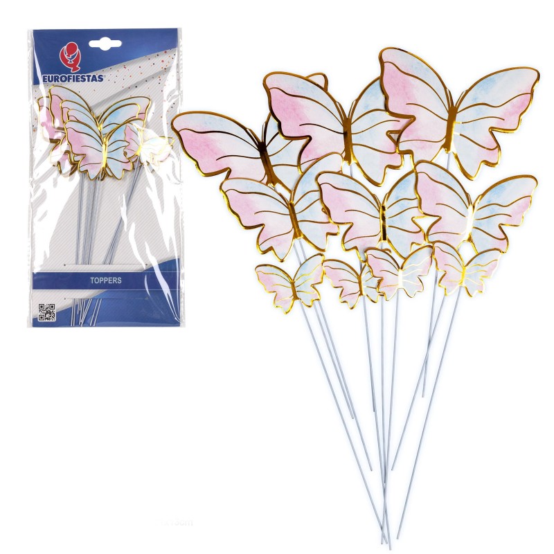Zestaw toperów topery tort motylki