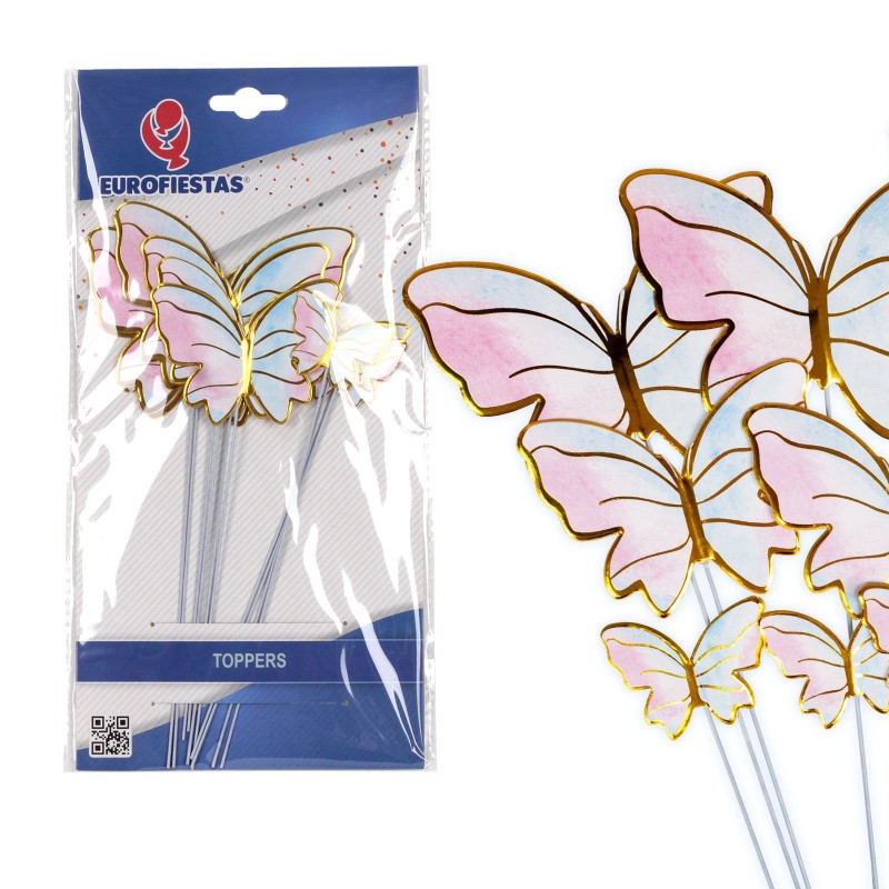 Zestaw toperów topery tort motylki