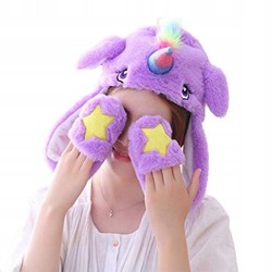 Czapka Jednorożec z ruchomymi uszami