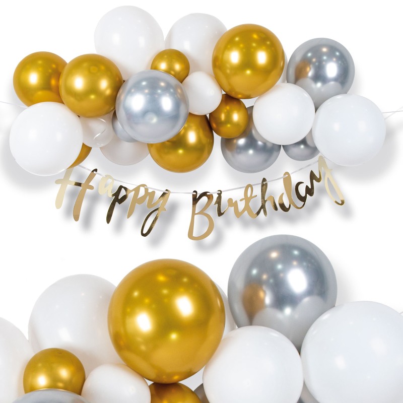 Urodzinowy Zestaw balonów Girlanda Happy Birthday