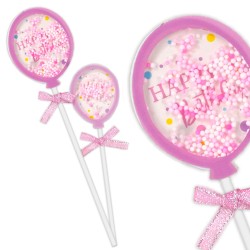 Zestaw topperów urodziny