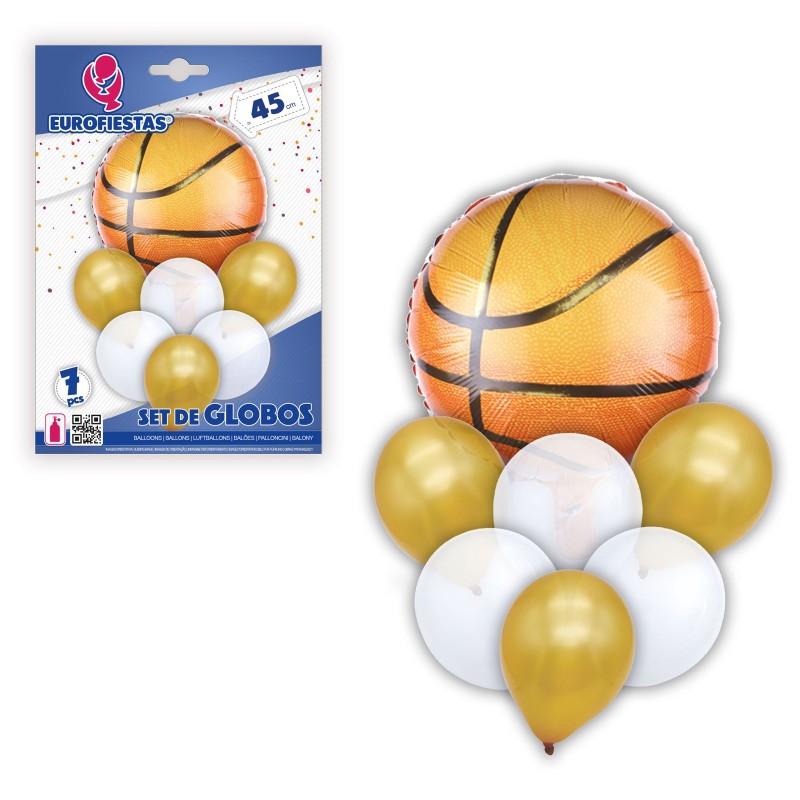 Zestaw 7 balonów koszykówka sport