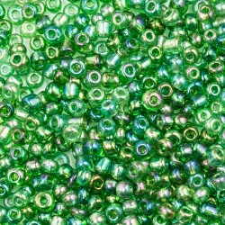 koraliki 3mm zielone galaxy