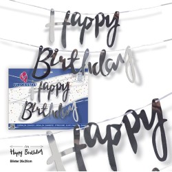 Napis banner Girlanda Happy...