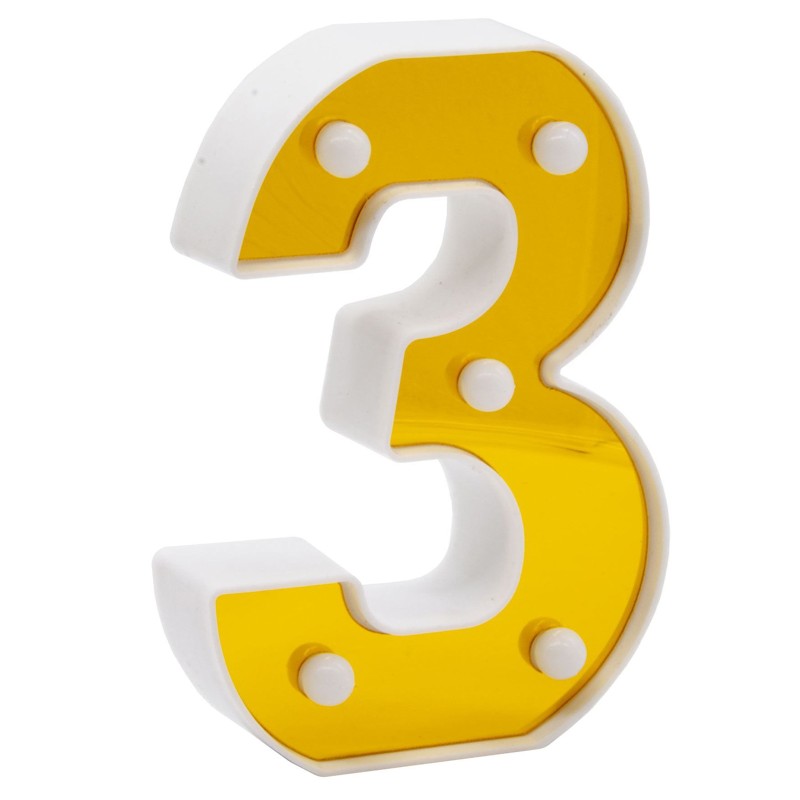 Cyfra świecąca lampka LED