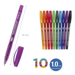 Kolorowe długopisy 10 szt. PE106