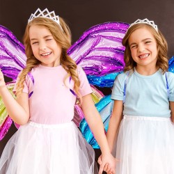 Balon Skrzydła Tęczowe Motyl