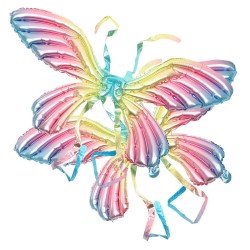 Balon Skrzydła Tęczowe Motyl