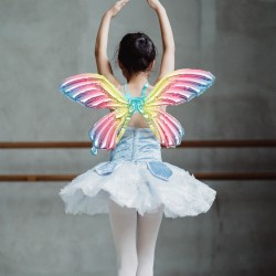 Balon Skrzydła Tęczowe Motyl