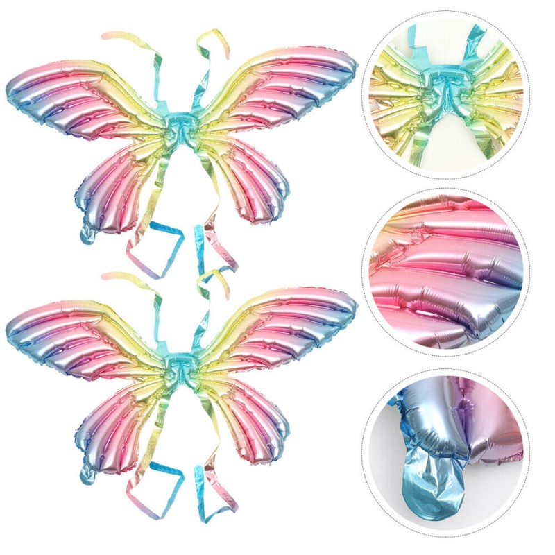 Balon Skrzydła Tęczowe Motyl