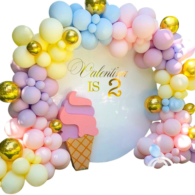 Girlanda Kolorowe Pastelowe Balony Łuk