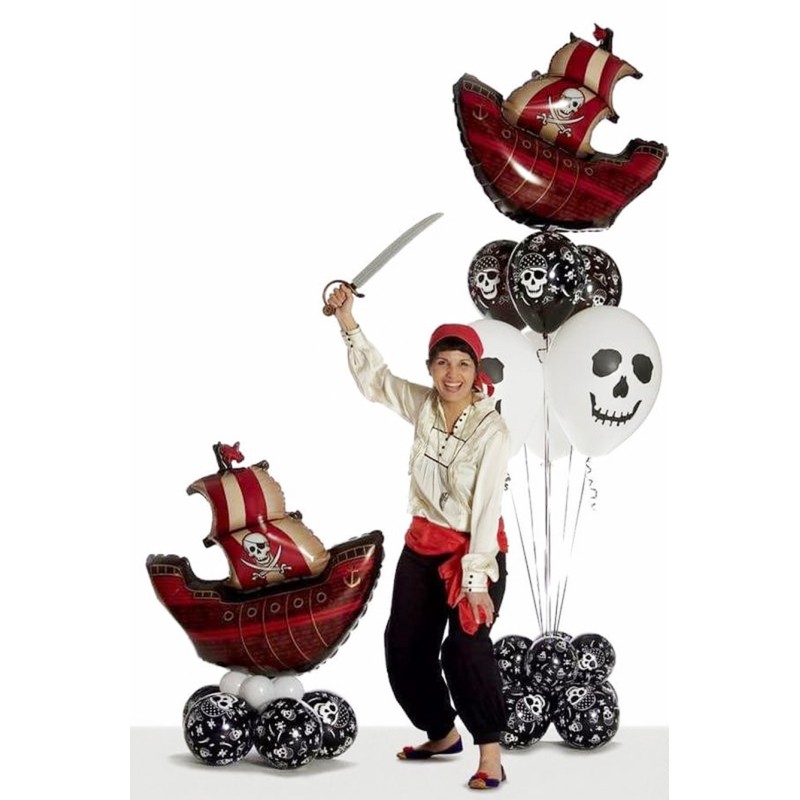 Balon foliowy Pirat Statek Dekoracja
