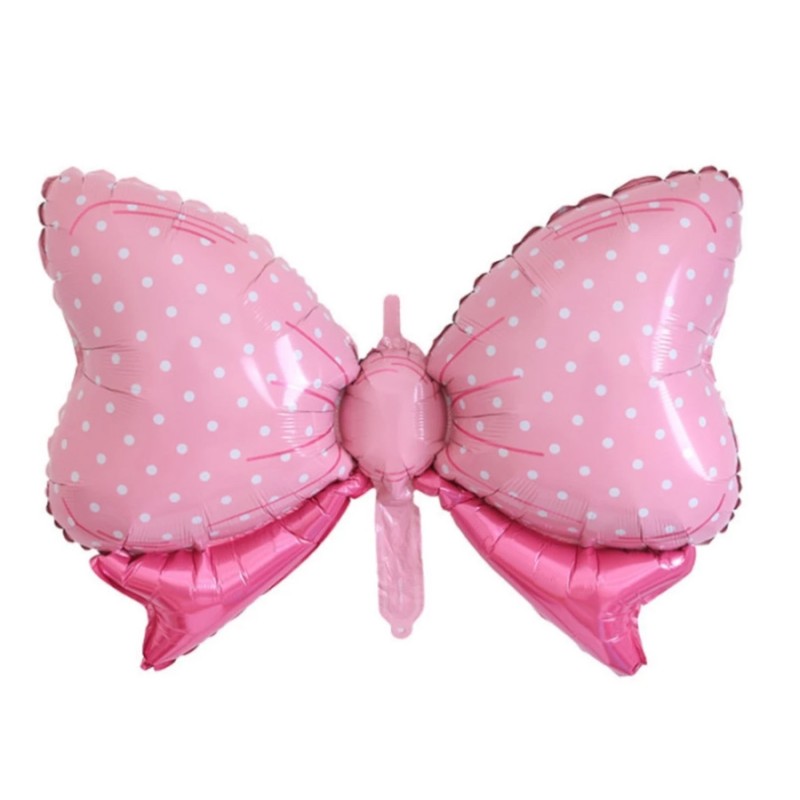 Balon foliowy kokarda 88 cm pastelowy niebieski