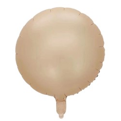 Balon foliowy satynowy Beż Karmel nude Boho 45cm