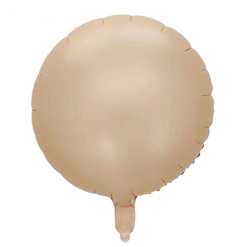 Balon foliowy satynowy Beż Karmel nude Boho 45cm