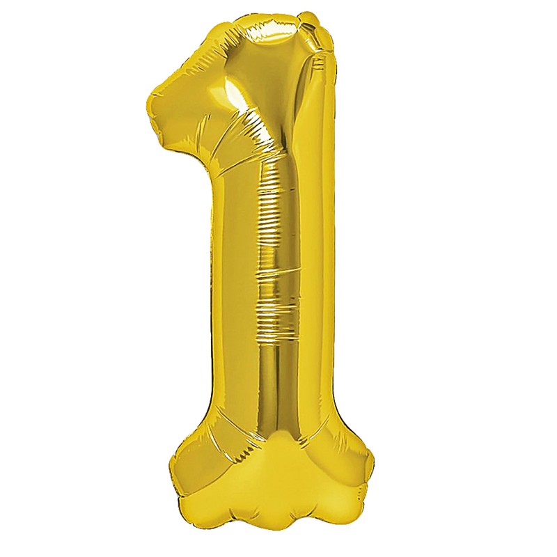 Zestaw balonów złota cyfra 80cm Zoo SAFARI Dżungla ZOO