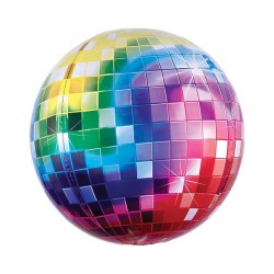 Balon foliowy Kula Dyskotekowa DISCO DANCE lata 90