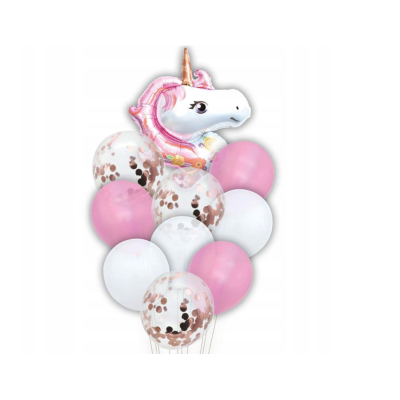 Zestaw balonów Bukiet Jednorozec