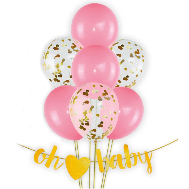Zestaw Balonów Oh Baby pink