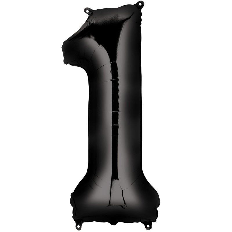 Balon cyfra czarna 100 cm