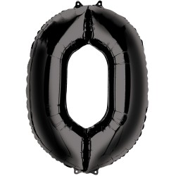 Balon cyfra czarna 100 cm