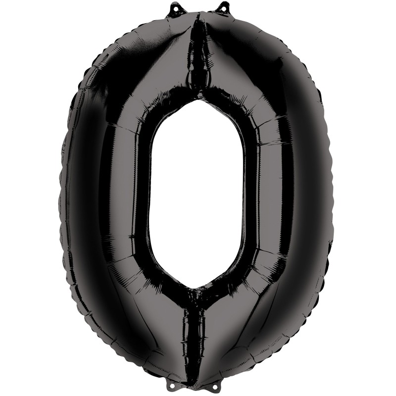 Balon cyfra czarna 100 cm