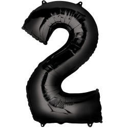 Balon cyfra czarna 100 cm