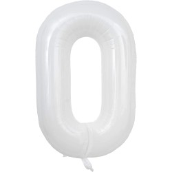 Balon foliowy cyfra biała...