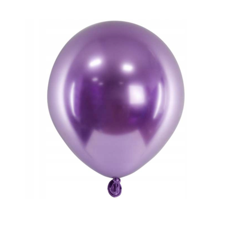 Balon Metaliczny Fioletowy 30 cm 8 szt.