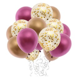 BALONY METALICZNE Konfetti...