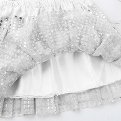 Spódniczka TUTU disco srebrna