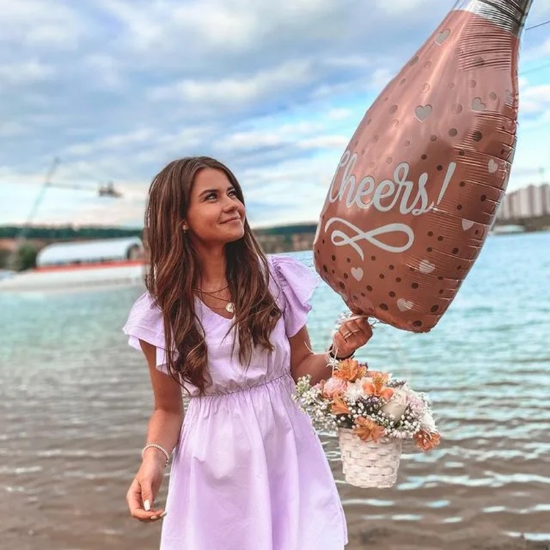 Balon Foliowy Cheers Butelka Szampana