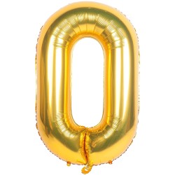 Złote Balony Balon foliowy Złota cyfra 100cm