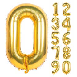 Złote Balony Balon foliowy Złota cyfra 100cm