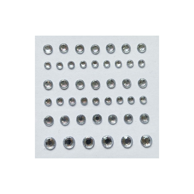 Naklejki srebrne mini XH30458