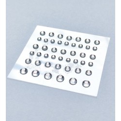 Naklejki srebrne mini XH30458