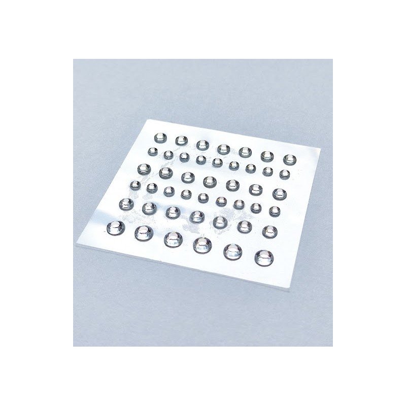 Naklejki srebrne mini XH30458