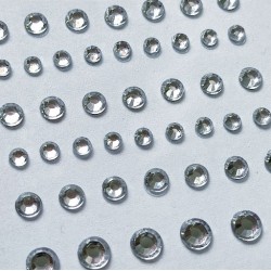 Naklejki srebrne mini XH30458