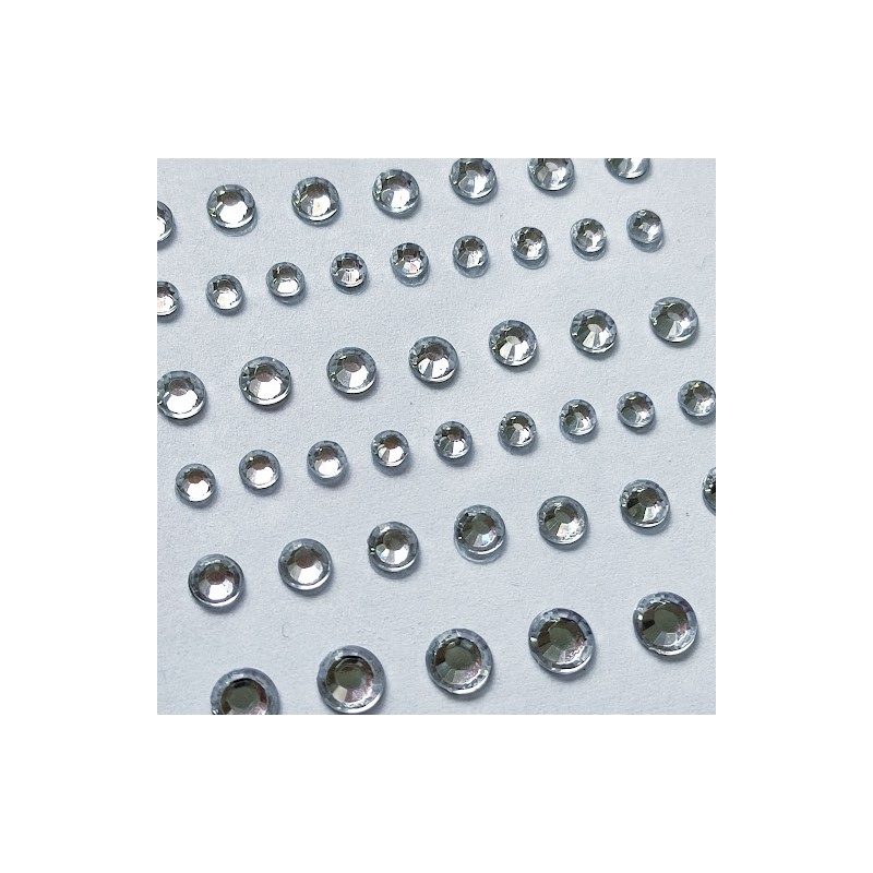 Naklejki srebrne mini XH30458
