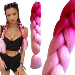 Włosy Syntetyczne Dwukolorowe