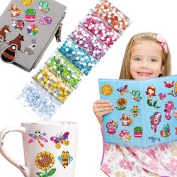 Dla dziewczynki Naklejki diamentowe mozaika diamentowa