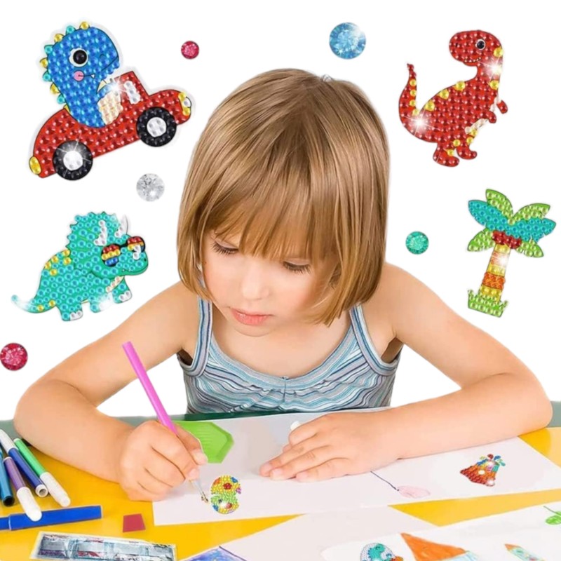 Dla dziewczynki Naklejki diamentowe mozaika diamentowa