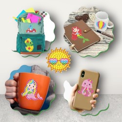 Dla dziewczynki Naklejki diamentowe mozaika diamentowa