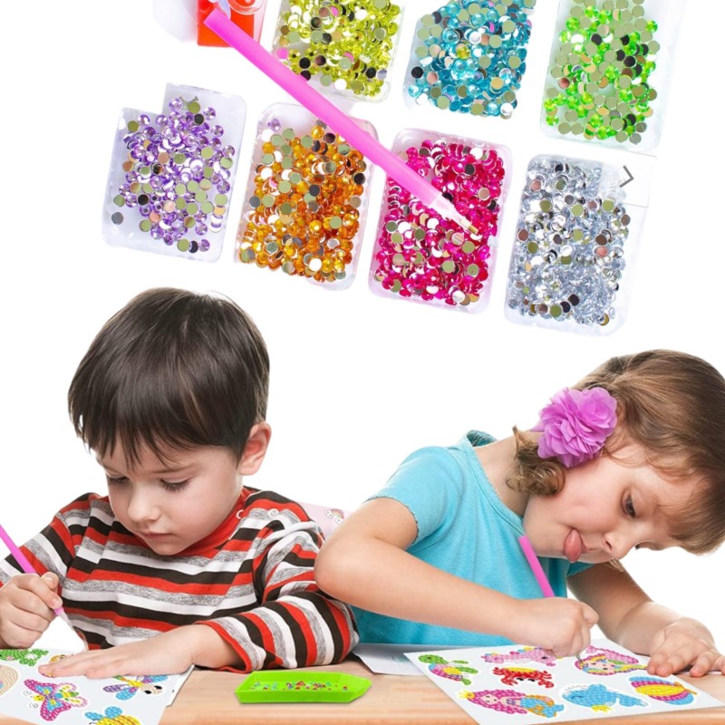 Dla dziewczynki Naklejki diamentowe mozaika diamentowa