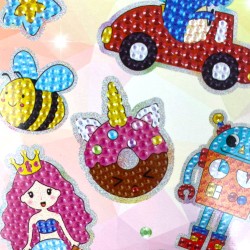 Dla dziewczynki Naklejki diamentowe mozaika diamentowa