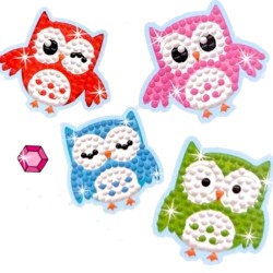 Dla dziewczynki Naklejki diamentowe mozaika diamentowa