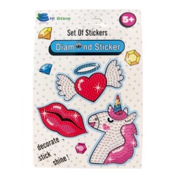 Dla dziewczynki Naklejki diamentowe mozaika diamentowa