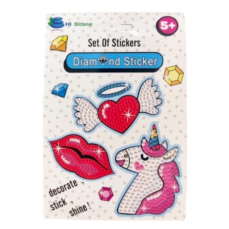 Dla dziewczynki Naklejki diamentowe mozaika diamentowa