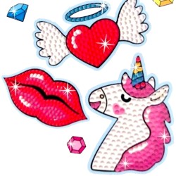 Dla dziewczynki Naklejki diamentowe mozaika diamentowa