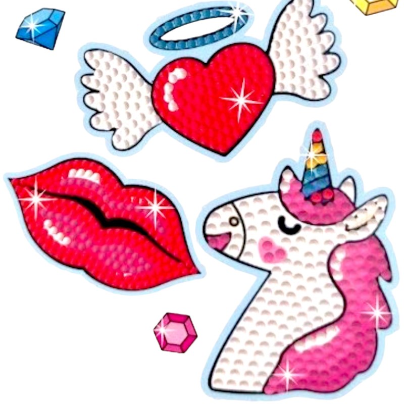 Dla dziewczynki Naklejki diamentowe mozaika diamentowa